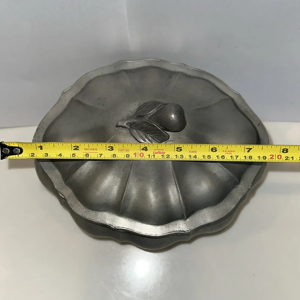 FEIN ZINN ETAIN FIN Elegant Vintage Pewter Tureen with Lid - Picture 11 of 12